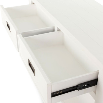 Melve Console Table, White