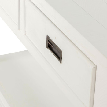 Melve Console Table, White