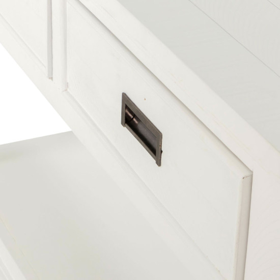Melve Console Table, White