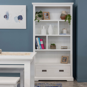 Melve Bookcase, White