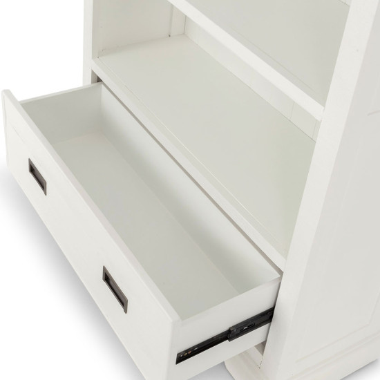 Melve Bookcase, White