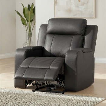 Nico Recliner Chair, Charcoal