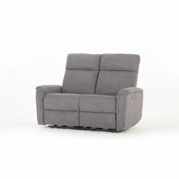 Dion 2 Seater Electric Recliner Sofa, Ash