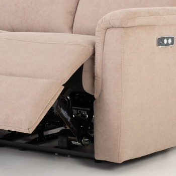 Dion 2 Seater Electric Recliner Sofa, Taupe