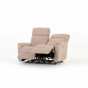 Dion 2 Seater Electric Recliner Sofa, Taupe