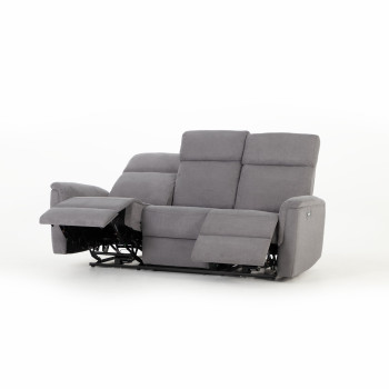 Dion 3 Seater Electric Recliner Sofa, Ash