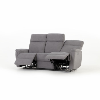 Dion 3 Seater Electric Recliner Sofa, Ash