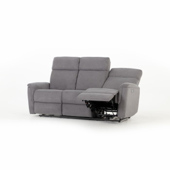 Dion 3 Seater Electric Recliner Sofa, Ash