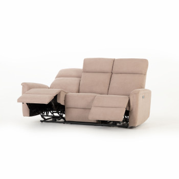 Dion 3 Seater Electric Recliner Sofa, Taupe