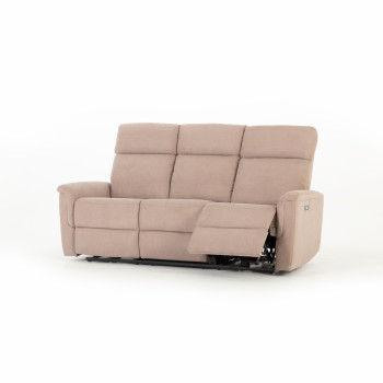 Dion 3 Seater Electric Recliner Sofa, Taupe