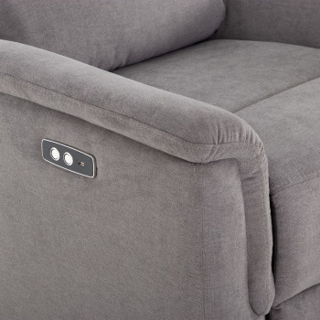 Dion Electric Recliner Chair, Ash