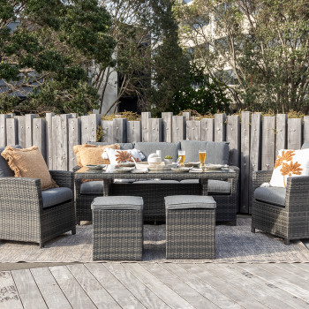 Maui Outdoor 6 Piece Lounge/Low Dining Set
