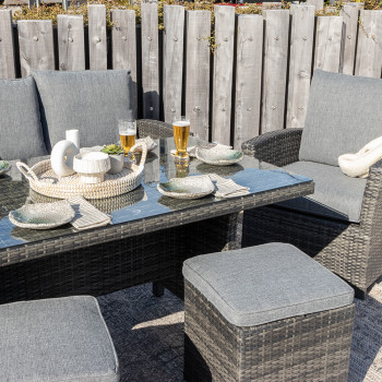 Maui Outdoor 6 Piece Lounge/Low Dining Set