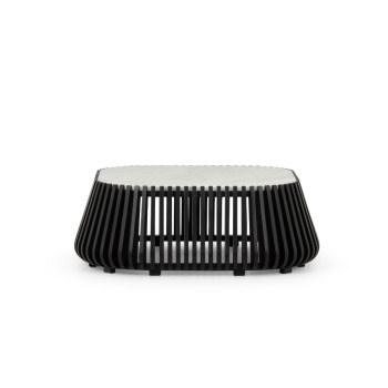 Maya Marble Low Coffee Table, Black