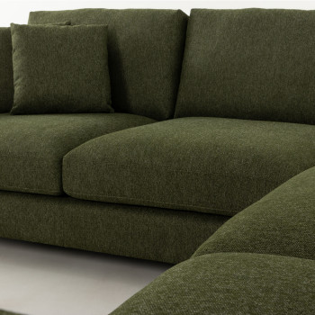 Mayfield Modular 5 Seater Sofa With Ottoman, Green