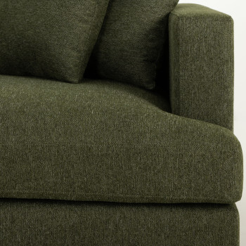 Mayfield Modular 5 Seater Sofa With Ottoman, Green