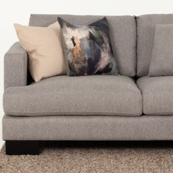 Mayfield Modular 5 Seater Sofa With Ottoman, Light Grey