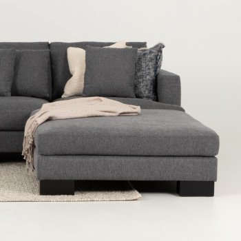 Mayfield Ottoman, Dark Grey