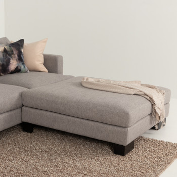 Mayfield Ottoman, Light Grey