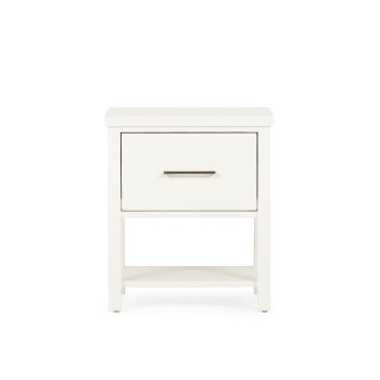 Miller 1 Drawer Bedside, White
