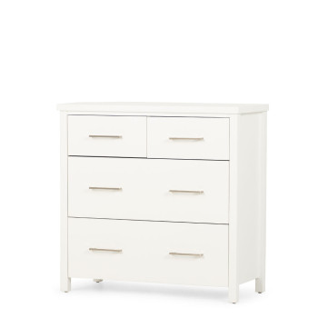 Miller 4 Drawer Tallboy, White