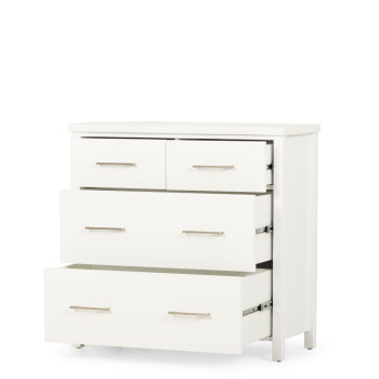 Miller 4 Drawer Tallboy, White
