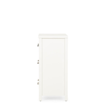 Miller 4 Drawer Tallboy, White