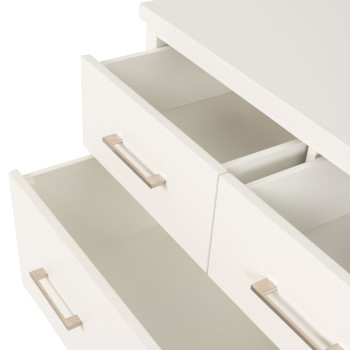 Miller 4 Drawer Tallboy, White