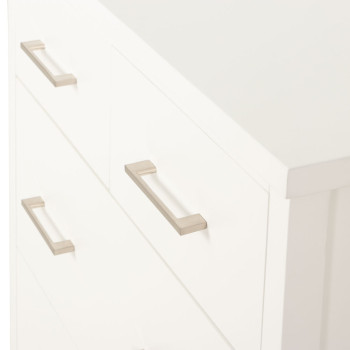 Miller 4 Drawer Tallboy, White