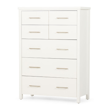 Miller 7 Drawer Tallboy, White