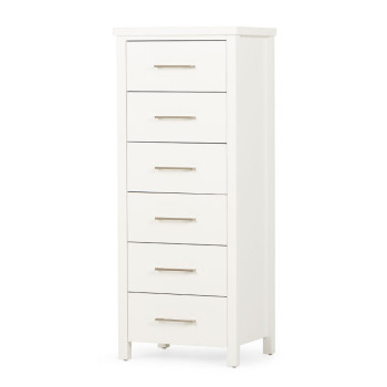Miller 6 Drawer Lingerie, White