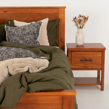 Miller Single Bed Frame, Light