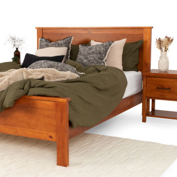 Miller Double Bed Frame, Light