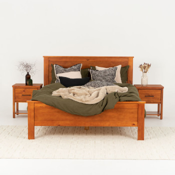 Miller Queen Bed Frame, Light