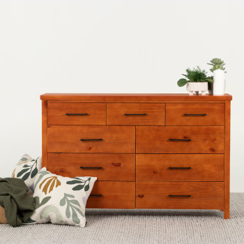 Miller 9 Drawer Lowboy, Light