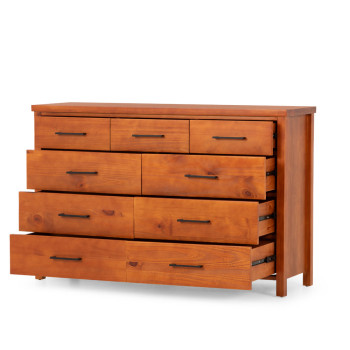 Miller 9 Drawer Lowboy, Light