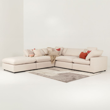 Marlo Modular 1.5 Seater Armless Sofa, Natural