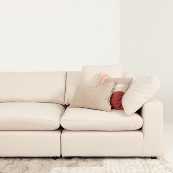 Marlo Modular 1.5 Seater Armless Sofa, Natural