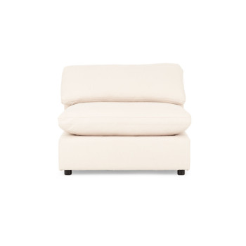 Marlo Modular 1.5 Seater Armless Sofa, Natural
