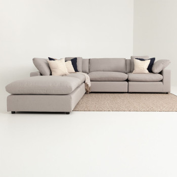 Marlo Modular Corner Seat, Light Grey