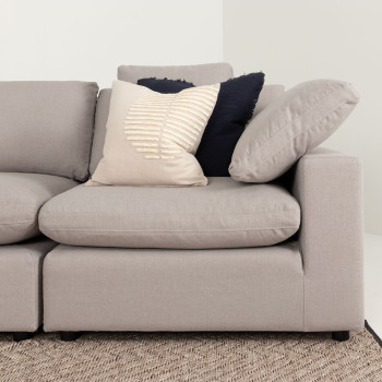 Marlo Modular Corner Seat, Light Grey