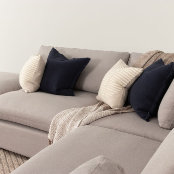 Marlo Modular Corner Seat, Light Grey