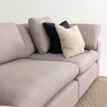 Marlo Modular Corner Seat, Light Grey