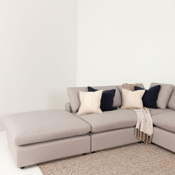 Marlo Modular Corner Seat, Light Grey