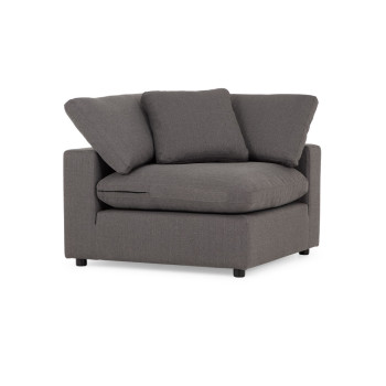 Marlo Modular Corner Seat, Dark Grey