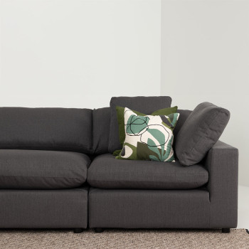 Marlo Modular Ottoman, Dark Grey