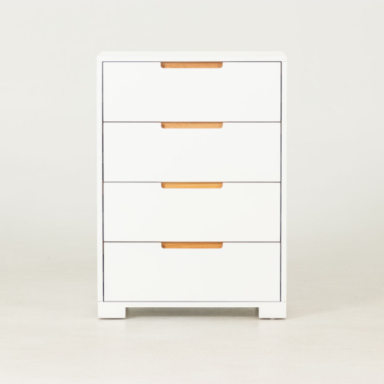 Nova 4 Drawer Chest - W60, White