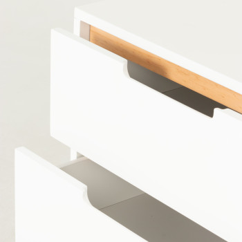 Nova 4 Drawer Chest - W60, White