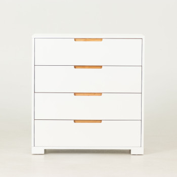 Nova 4 Drawer Chest - W80, White