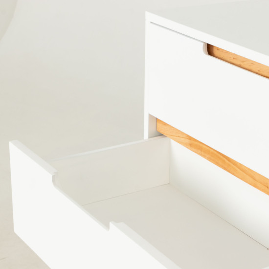 Nova 5 Drawer Chest - W60, White